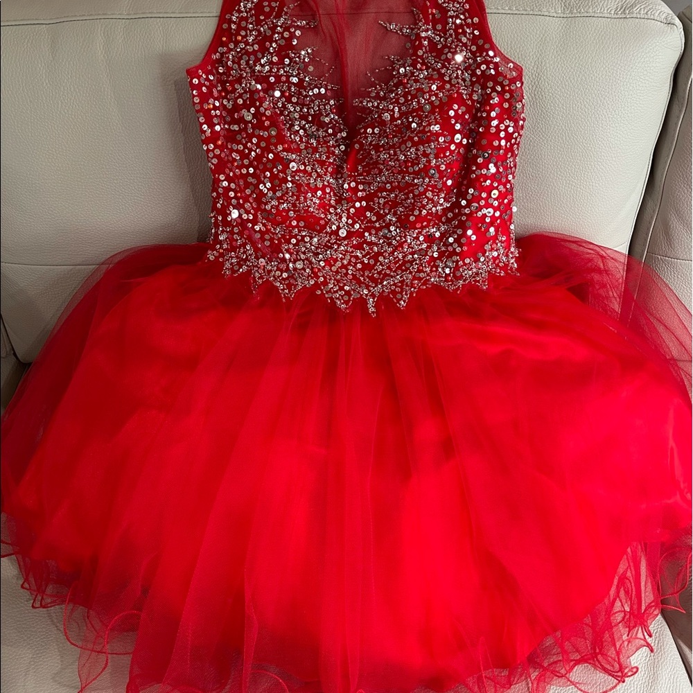 Formal red dress